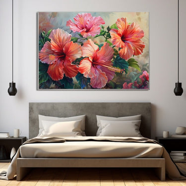 Painting of Hibiscus Flowers